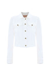 Long sleeve white denim jacket - Coat KUMARI