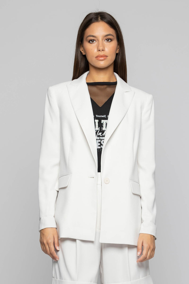 Elegant blazer with peak lapels - Jacket KUMAMORI