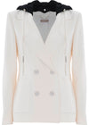 Veste à boutonnage croisé bicolore avec capuche - Veste CORADOS