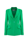 Elegant blazer with a button and pockets - Jacket CLUNETH