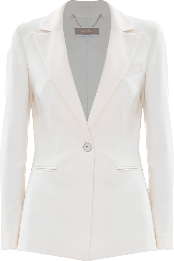 Single-breasted jacket with welt pockets - Jacket LINARRA