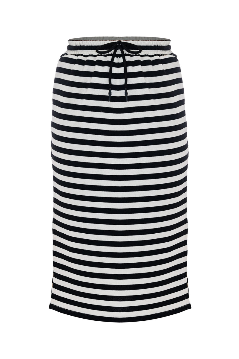 Striped skirt with a drawstring waist - Skirt KATHRINE