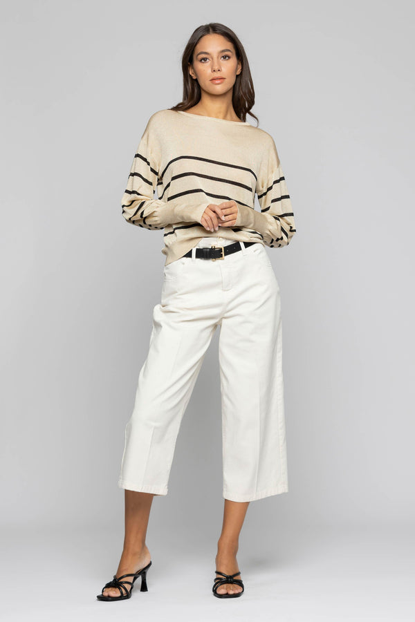 Striped jumper with long cuffs - Sweater ARASHARA