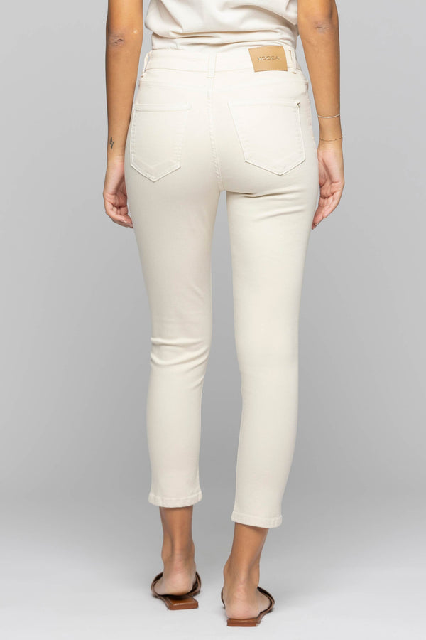 Pantaloni skinny in cotone elasticizzato - Pantalone Color OCEANE