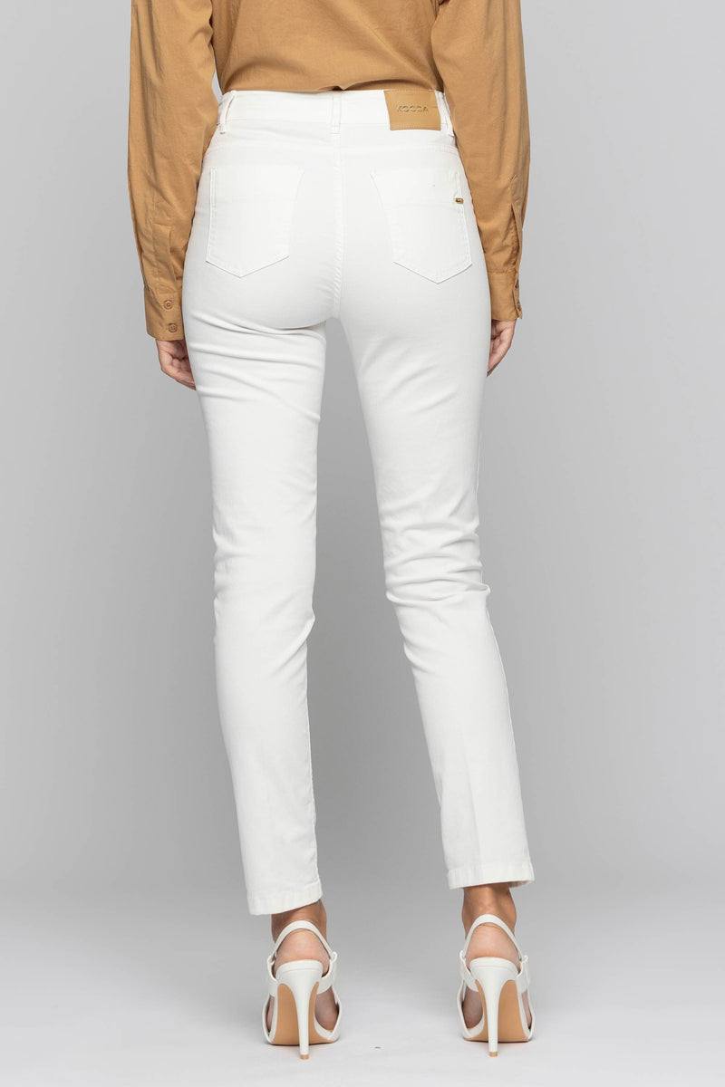 Slim fit trousers with decorative buttons - Trousers COJA