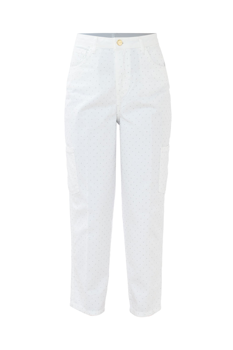 Pantaloni con fantasia a pois e tasche - Pantalone Color ZIM