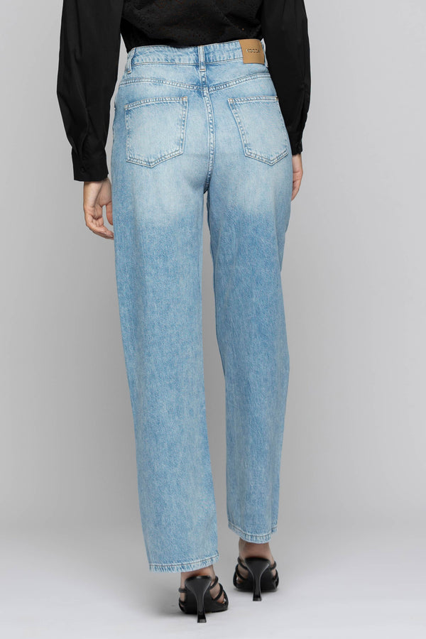Jeans effetto used con strappi sulle gambe - Pantalone Denim ODETTA