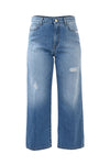 Distressed wide-leg jeans with rips - Jeans PAULA