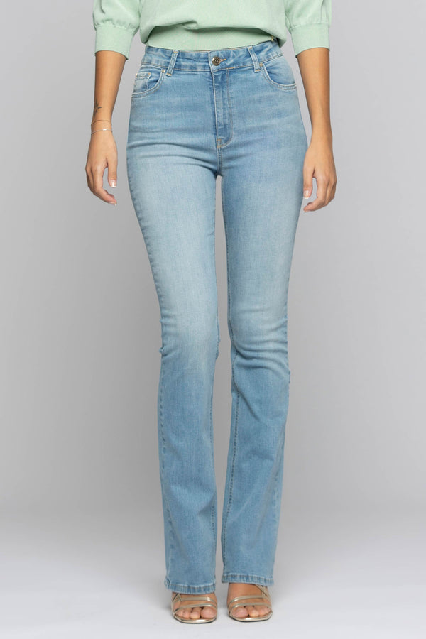 Jeans dritti con effetto used - Pantalone Denim NICOLAS