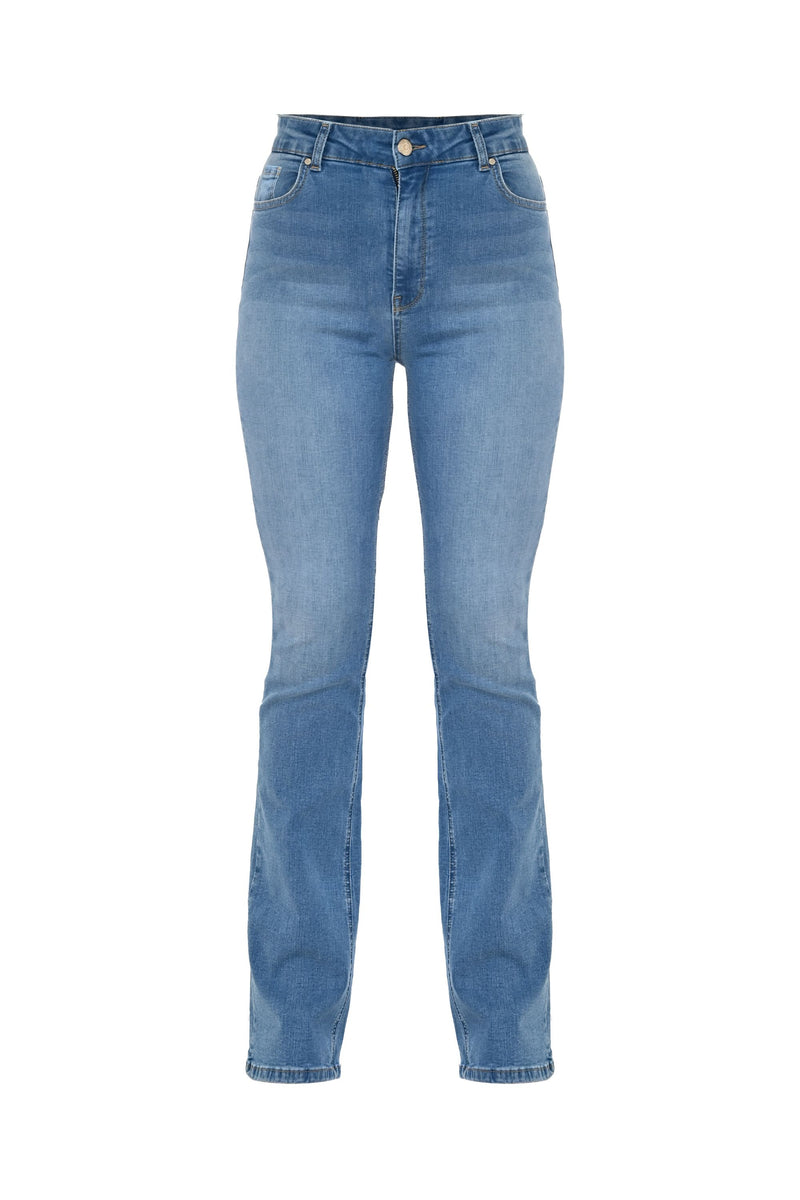 Distressed straight-leg jeans - Jeans NICOLAS