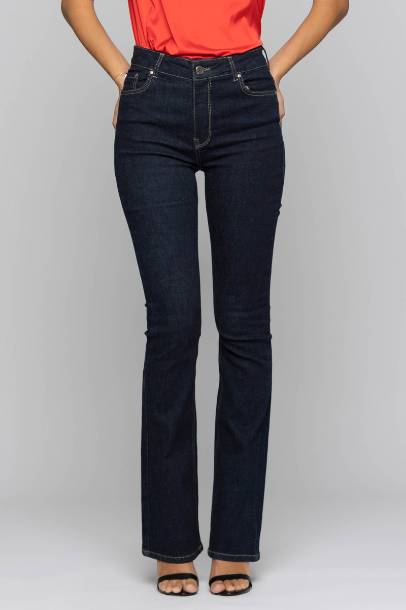 Straight-leg jeans with contrasting stitching - Jeans NICOLAS