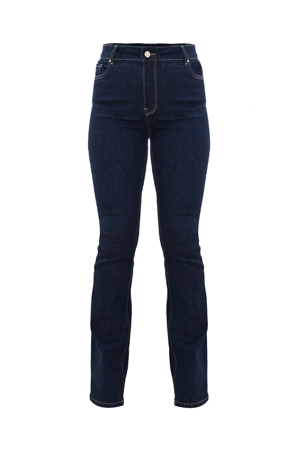 Straight-leg jeans with contrasting stitching - Jeans NICOLAS