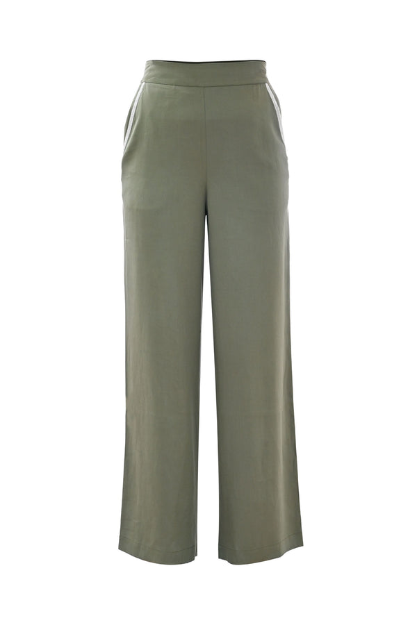 Pantalon large avec détails brillants sur les poches - Pantalon TIRYNN