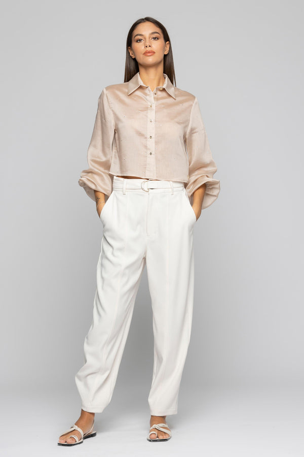 Elegant trousers with a matching belt - Trousers JUGGOLA