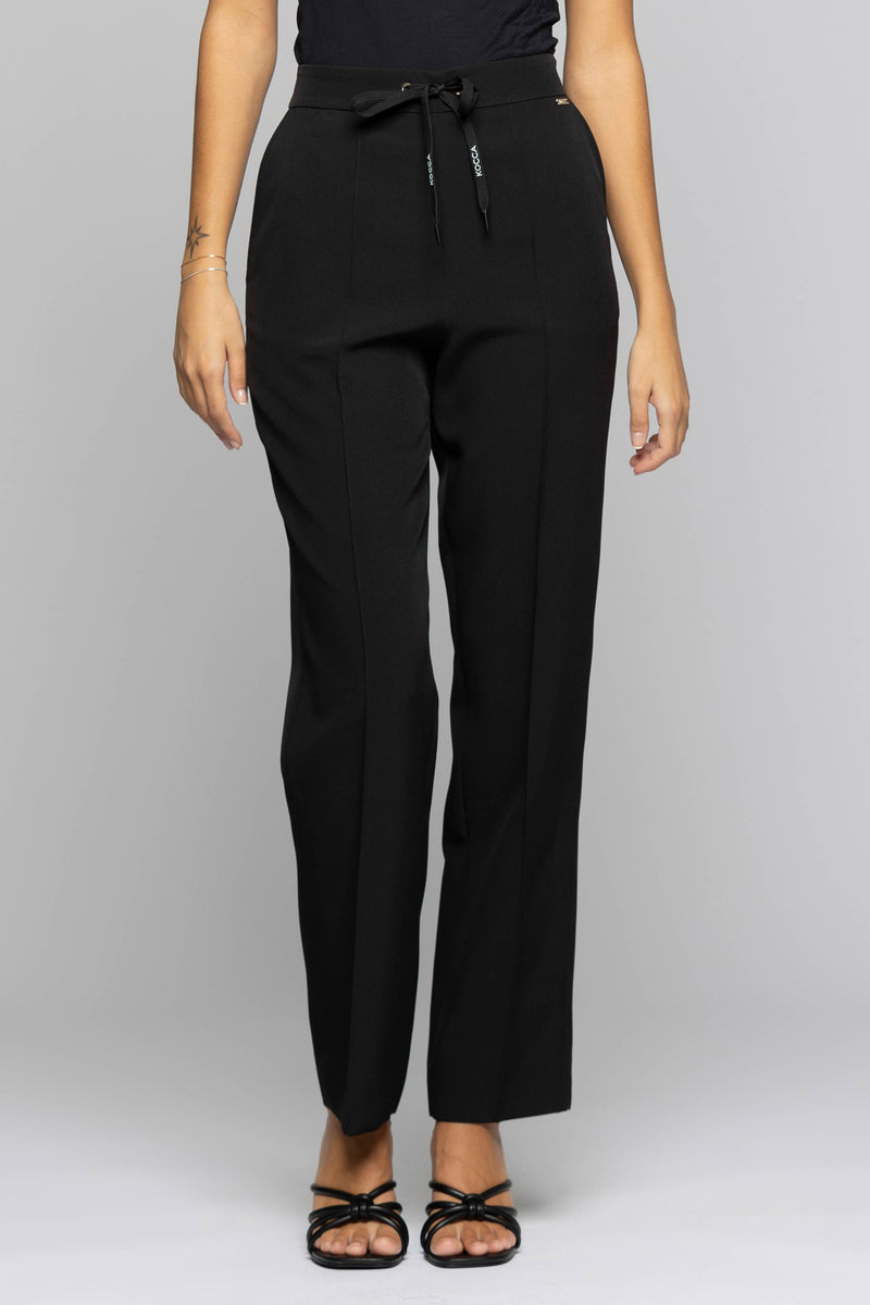 Casual trousers with a drawstring and ties - Trousers BELFIORE