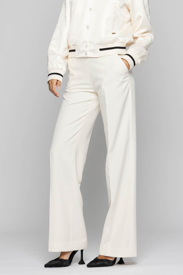 Elegant high-waisted trousers with pleats - Trousers RYAN