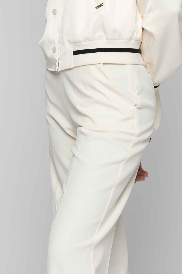 Pantalones elegantes de cintura alta con pliegues - Pantalón RYAN