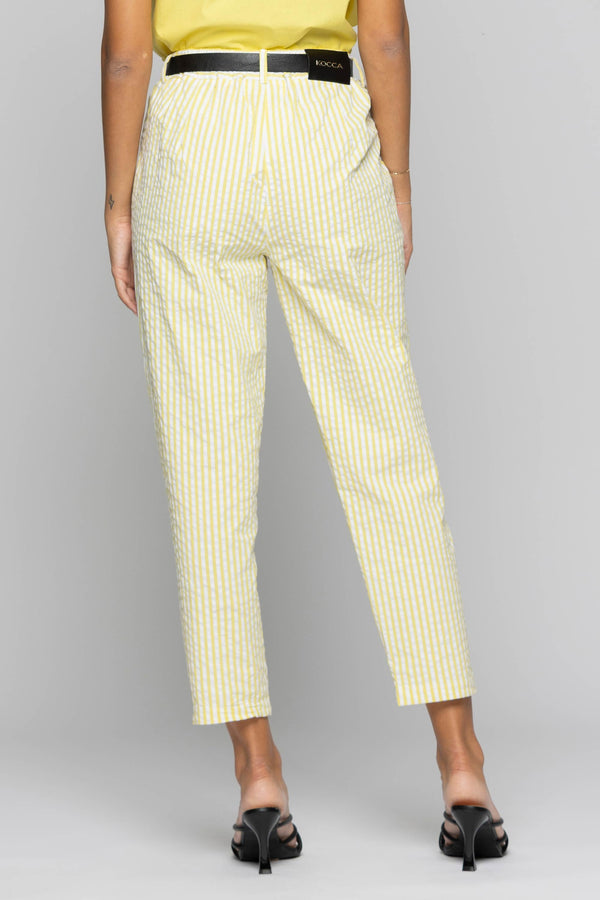 Striped trousers with turn-ups - Trousers HAMED