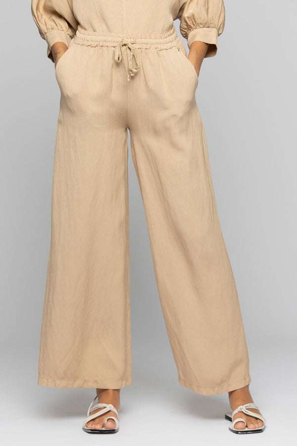 Women's trousers with a drawstring waist - Trousers GUS