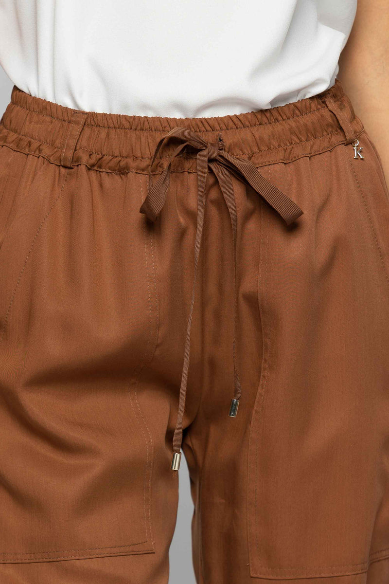 Pantaloni con vita e fondo gamba elasticizzati - Pantalone ZEOS