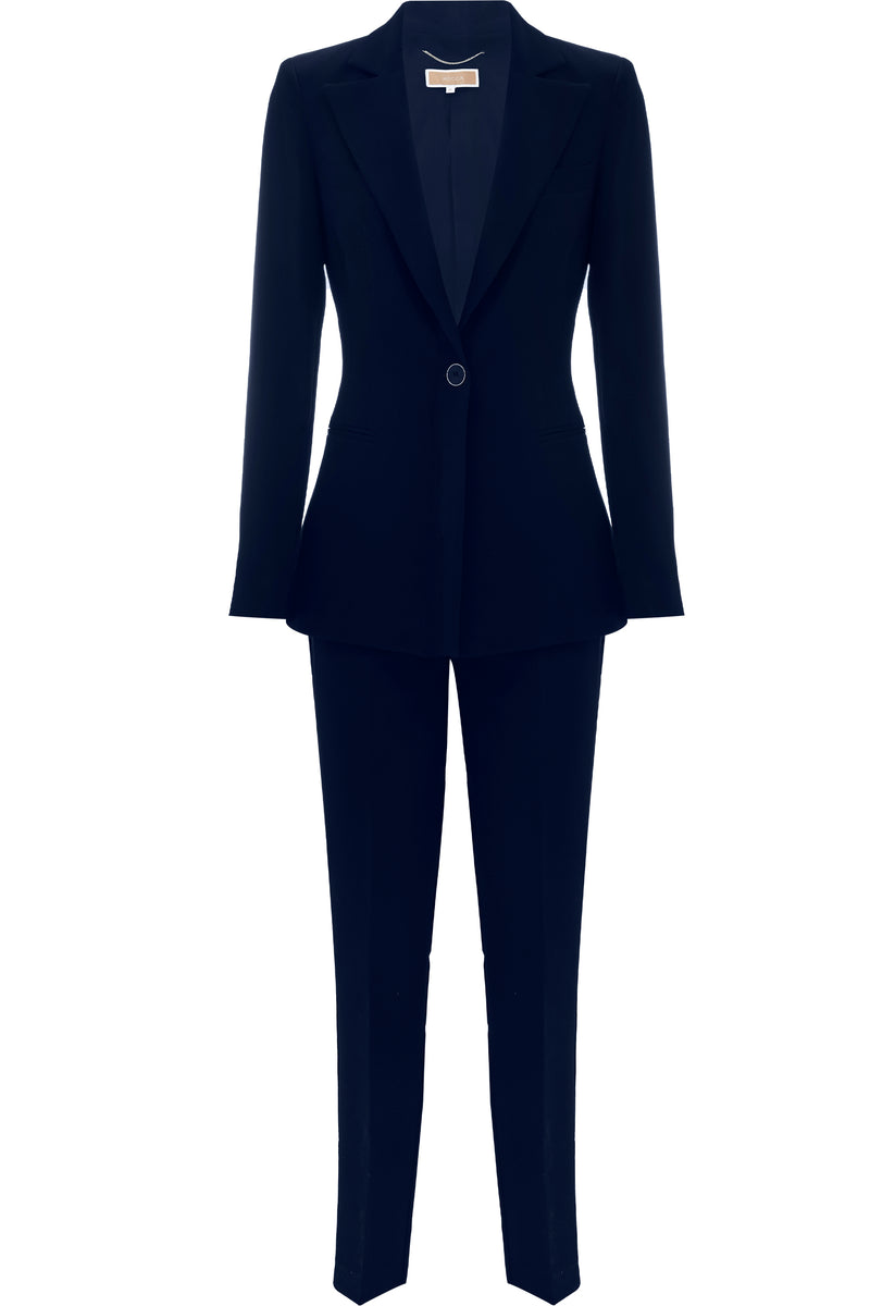 2018 New Styles Uniform Designs Formal Professional Black Navy Blue Women  Pantsuits With Jackets And Pants For Ladies Office Business Pants Suits  Female Trouser… | Pantsuits for women, Pantsuit, Uniform fashion