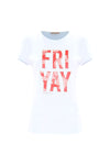 Cotton t-shirt with appliquéd lettering - T-shirt FRITZ
